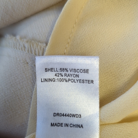 Meshki Halter Satin Slip Dress Champagne Cream Size XL evening wedding party - Picture 10 of 11